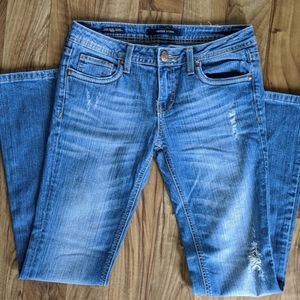 Vigoss Distressed New York Style Boot Cut Jeans